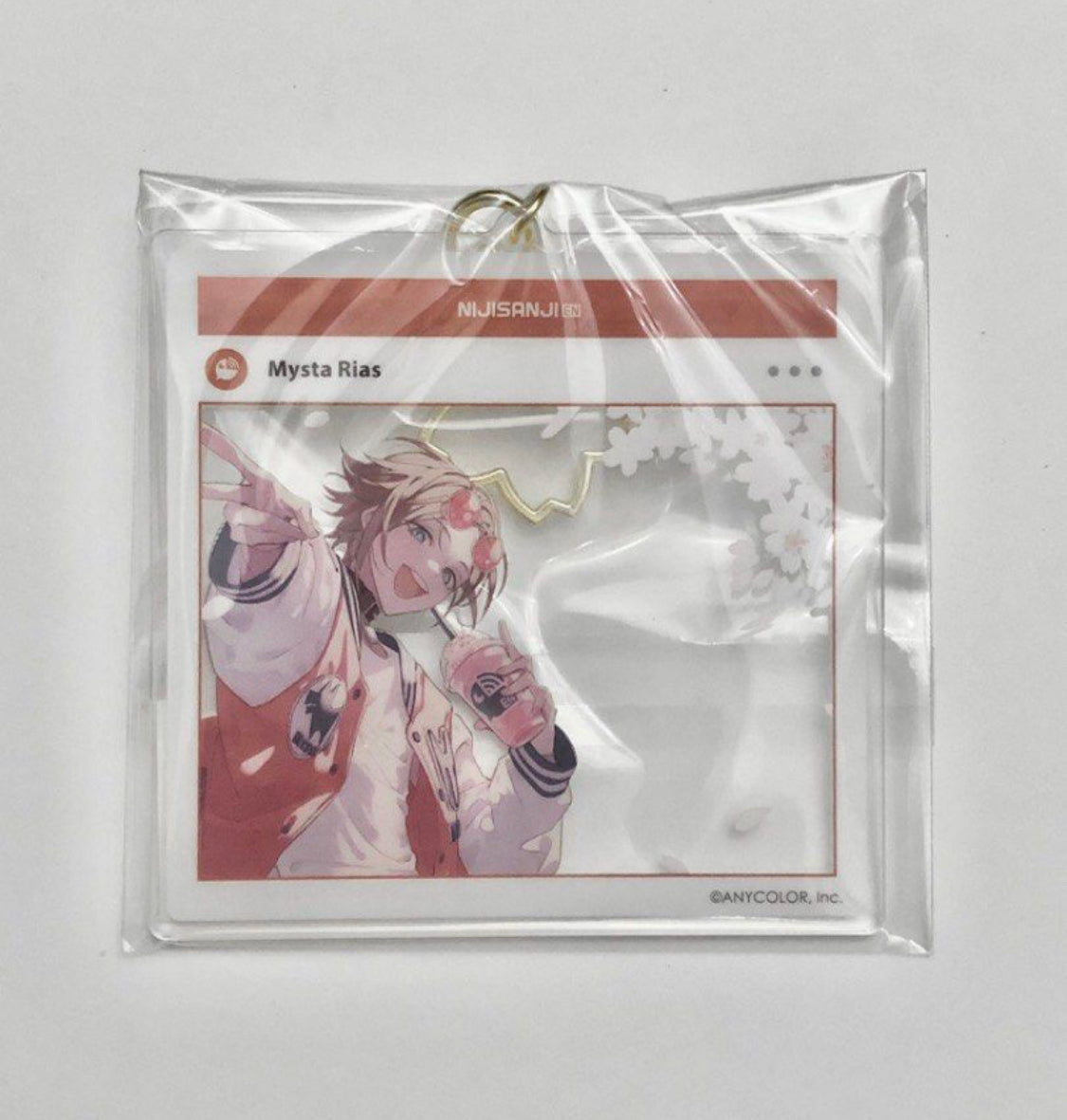Mysta Rias Sakura Bloom Limited Edition Cherry Blossom Series Keychain - Luxieem Transparent Acrylic - Nijisanji