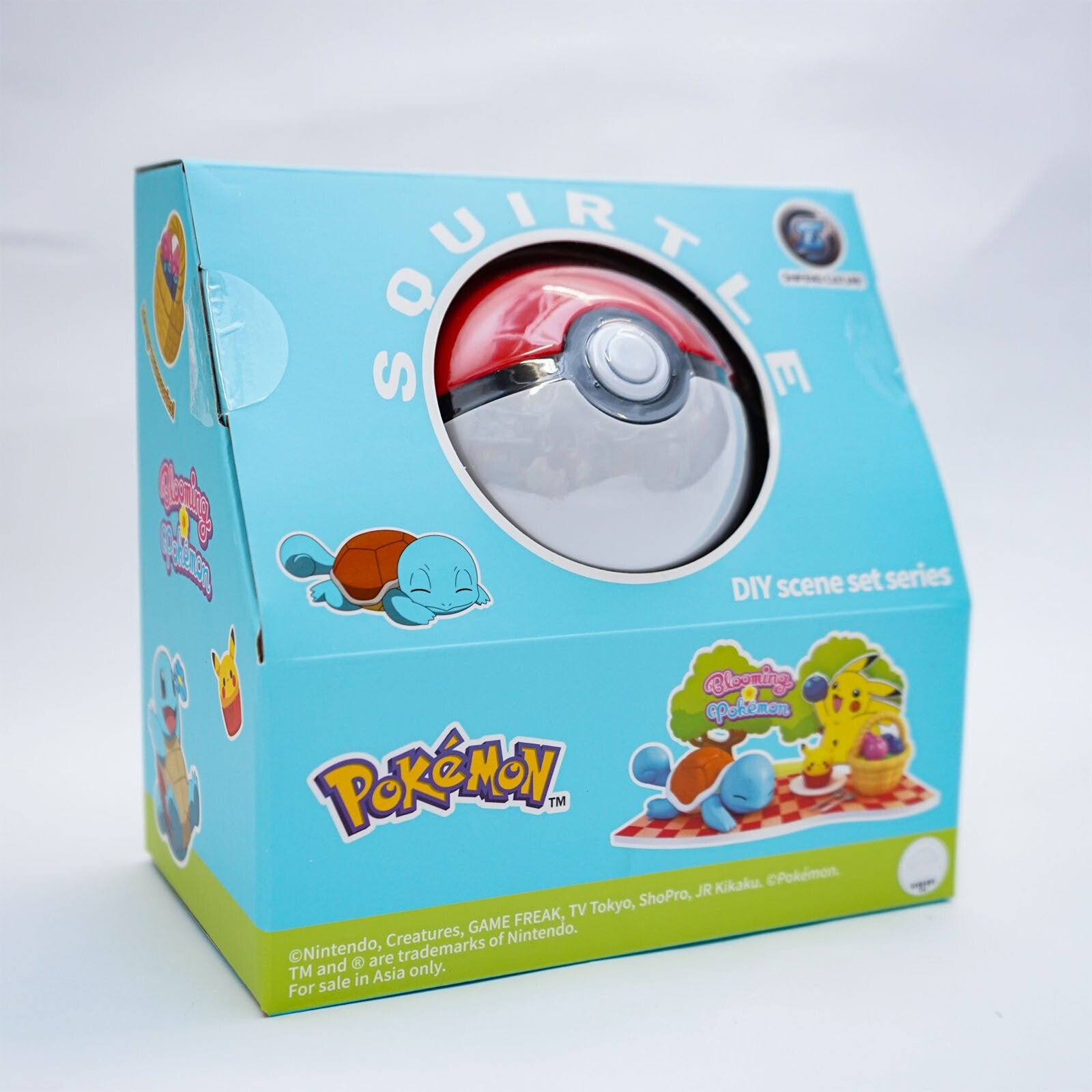 車厘龜 春遊午後時光 寶可夢球 3D立體場景積木